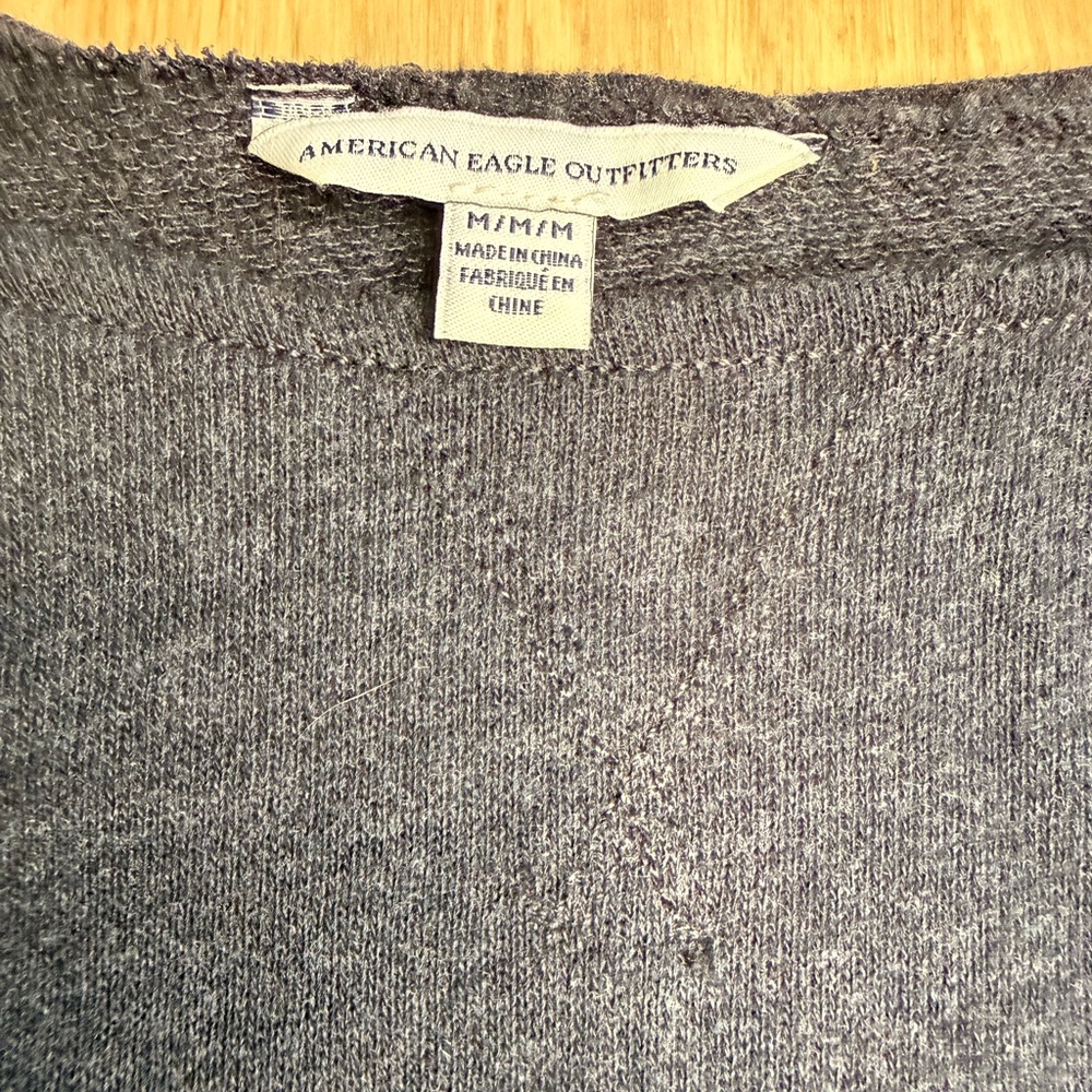 AMERICAN EAGLE OUTFITTERS Floral Embroidered Bell Long Sleeve Sweater Sz Medium - Picture 7 of 13